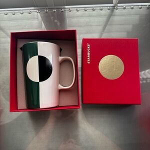 Starbucks Green and White Coffee Mug Brand New Never Been Used